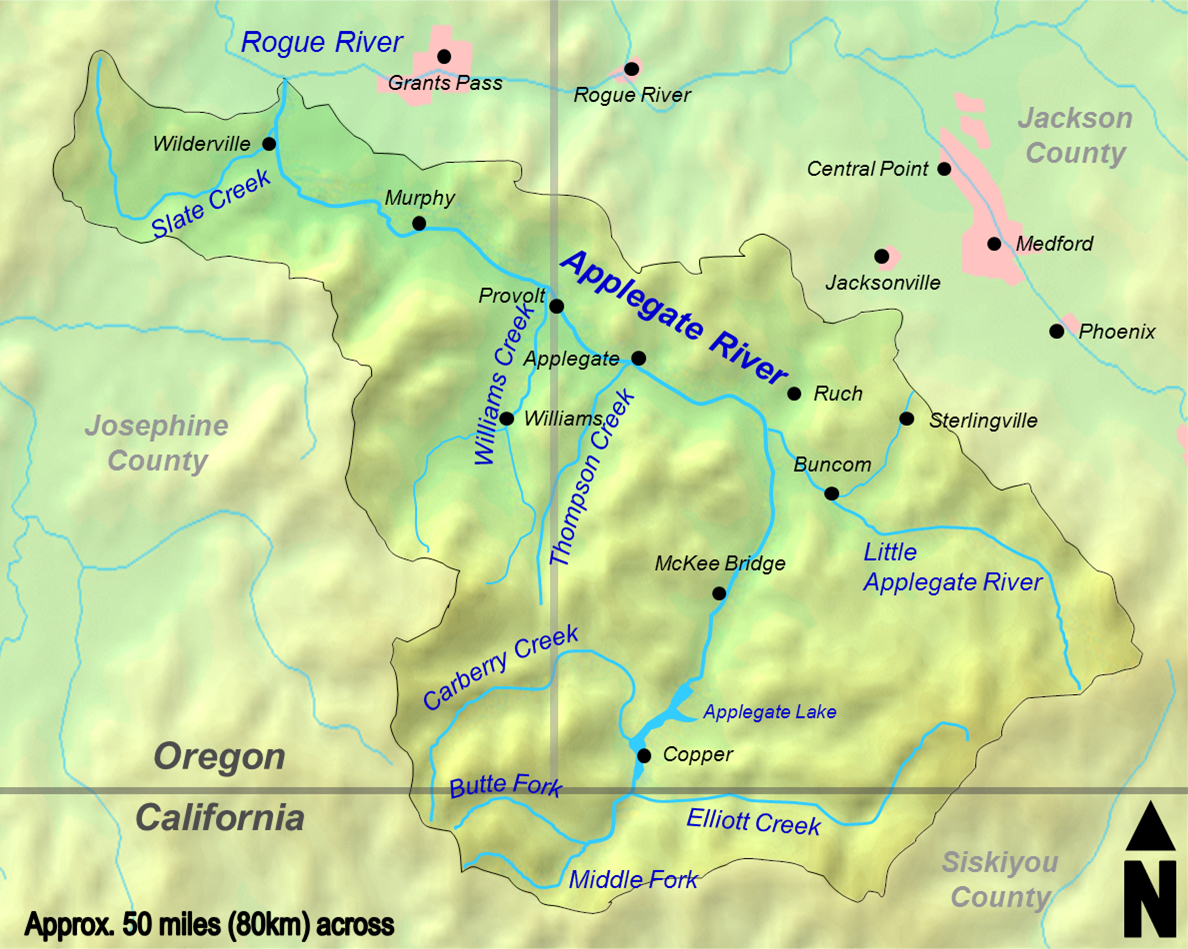 map of our applegate valley