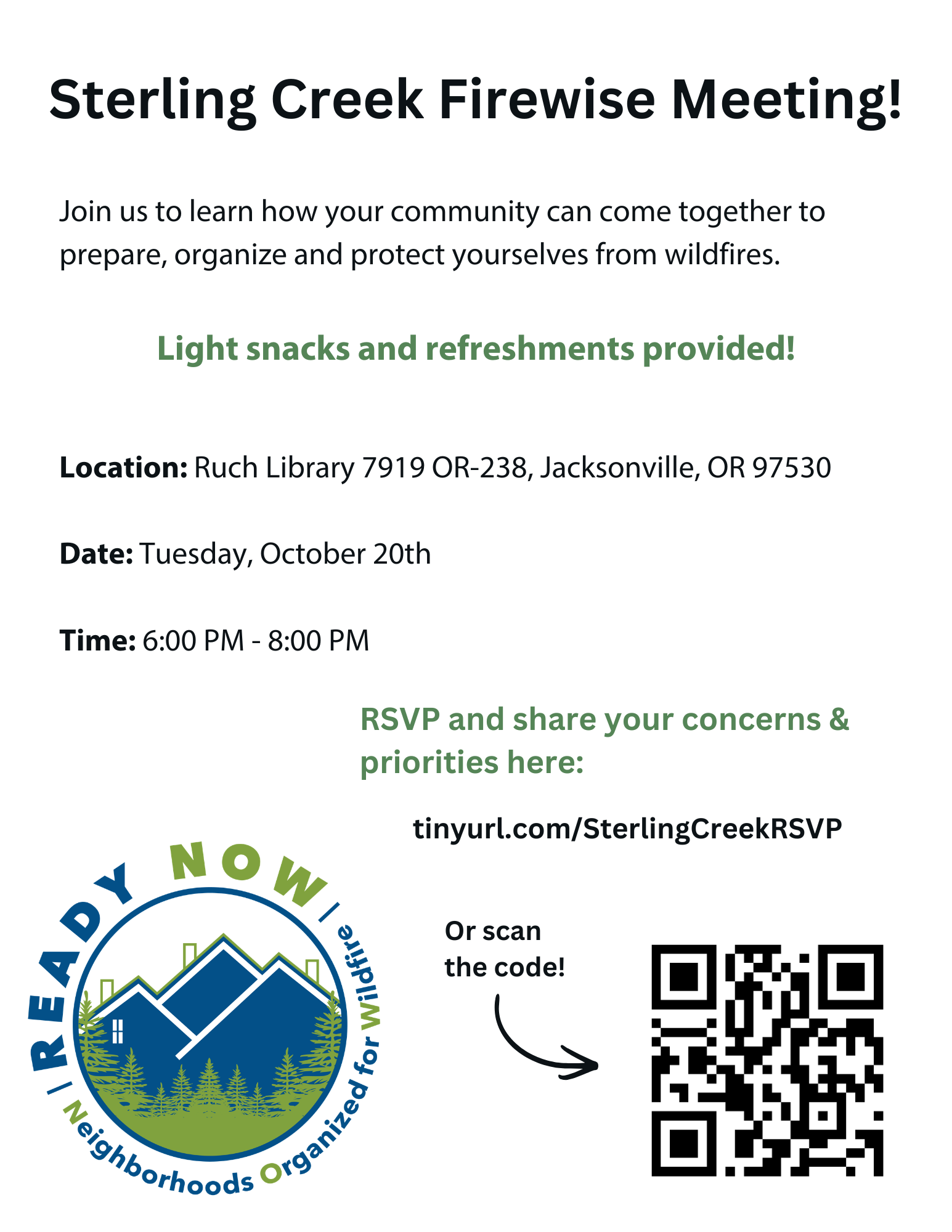 Sterling Creek Firewise Community Meeting